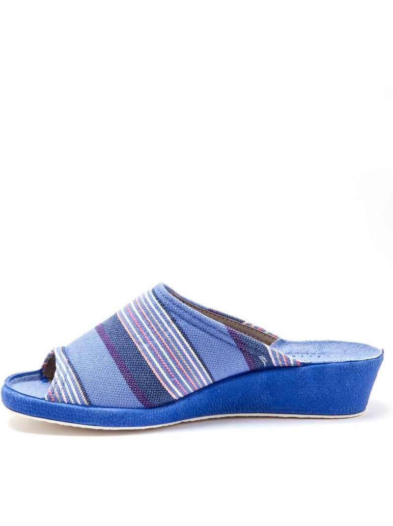 Mules rayées - PEDICONFORT Bleu - Kiabi