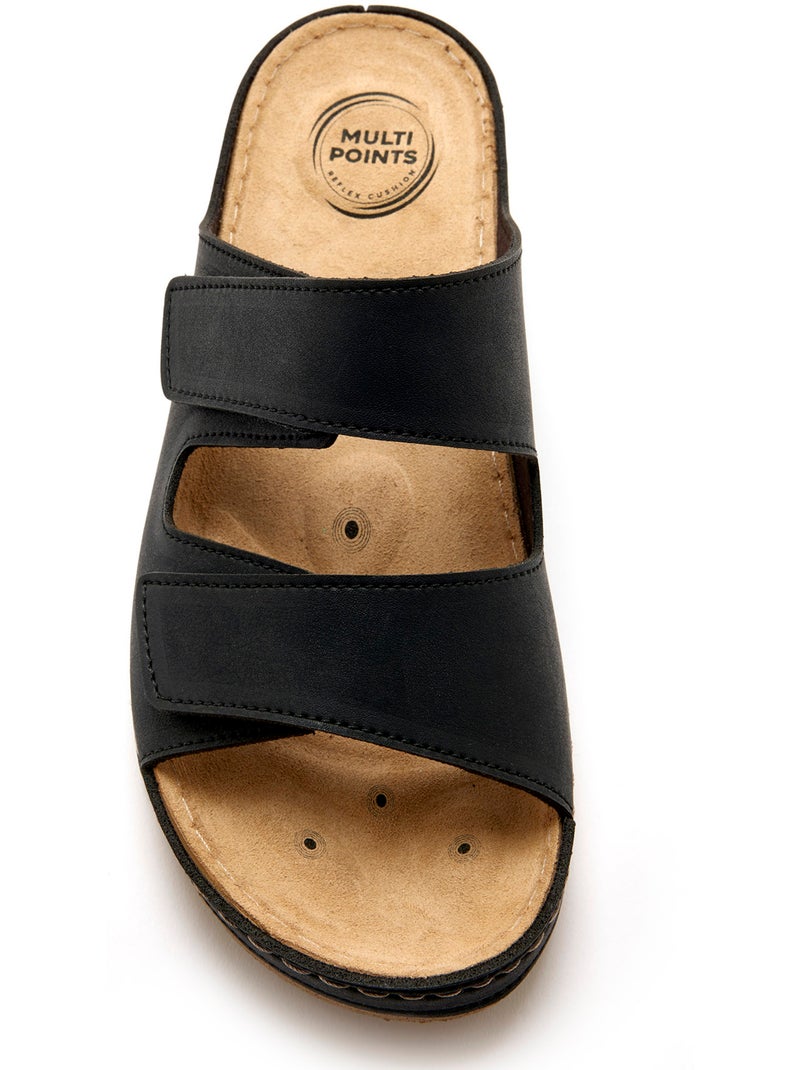 Mules réflexologie plantaire homme - PEDICONFORT Noir Noir - Kiabi