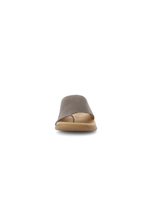 Mules s en cuir nubuk - Kiabi