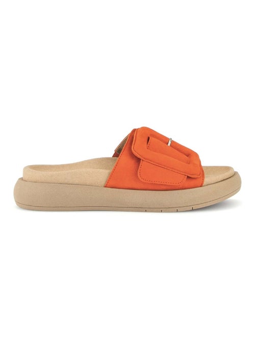 Mules s en cuir velours - Kiabi