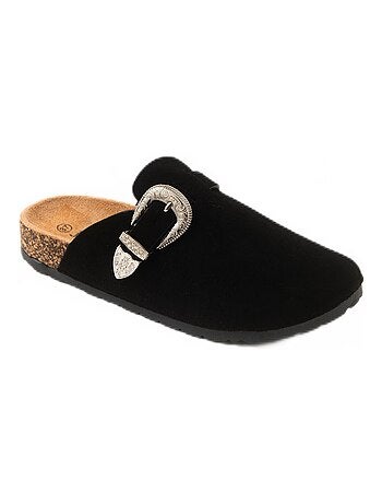 Mules sabot suédine avec boucle tendance - AFIBEL