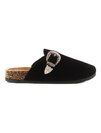 Mules sabot suédine avec boucle tendance - AFIBEL