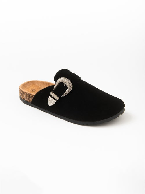 Mules sabot suédine avec boucle tendance - AFIBEL - Kiabi Mules sabot suédine avec boucle tendance - AFIBEL - Kiabi