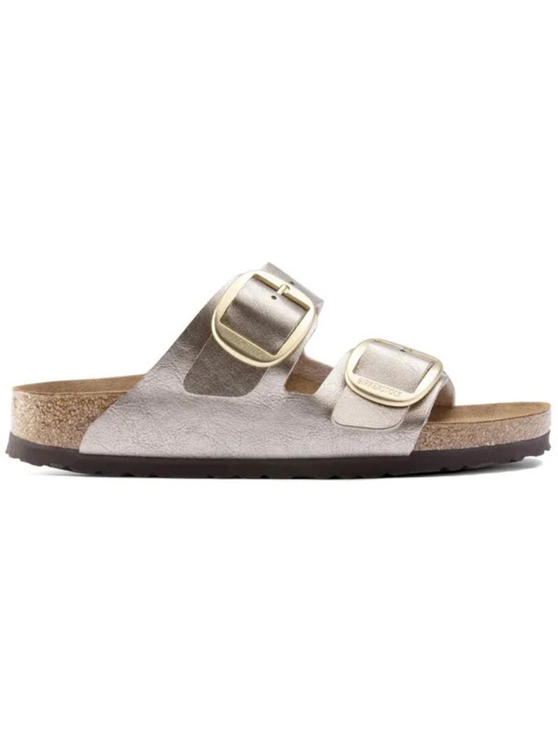 Mules / Sabots en Cuir Birkenstock Beige - Kiabi