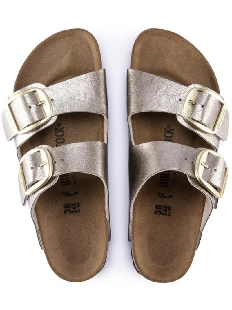 Mules / Sabots en Cuir Birkenstock Beige - Kiabi