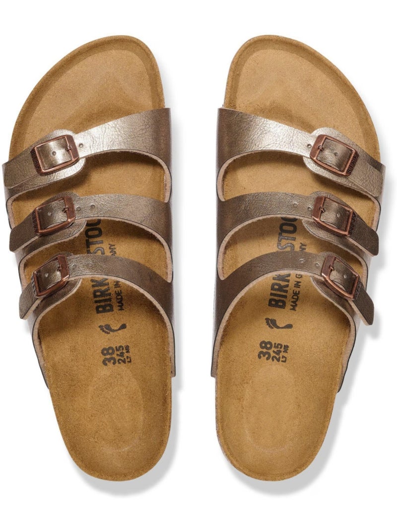 Mules / Sabots en Cuir Birkenstock Beige - Kiabi