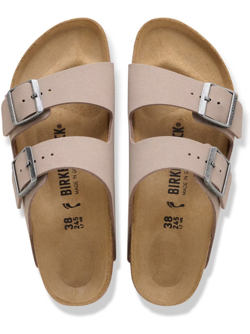 Mules / Sabots en Cuir Birkenstock Beige - Kiabi