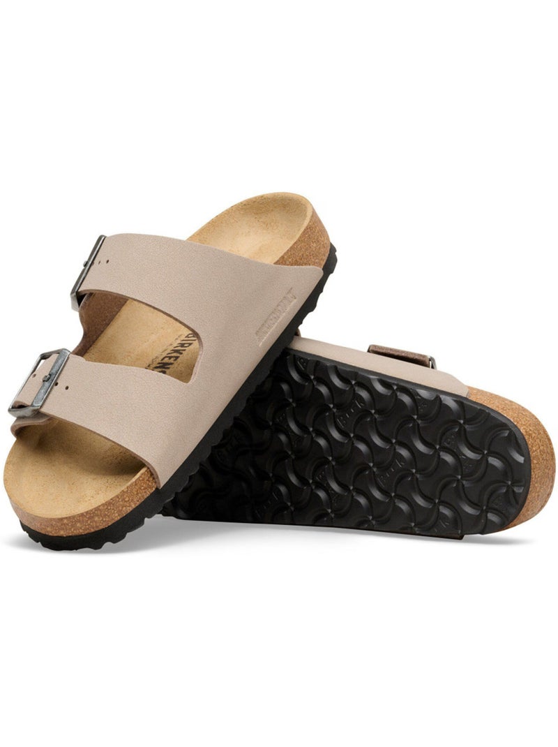 Mules / Sabots en Cuir Birkenstock Beige - Kiabi