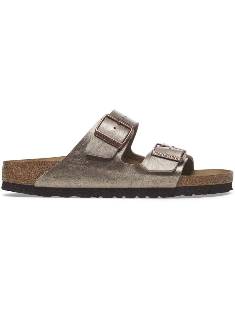 Mules / Sabots en Cuir Birkenstock Beige - Kiabi