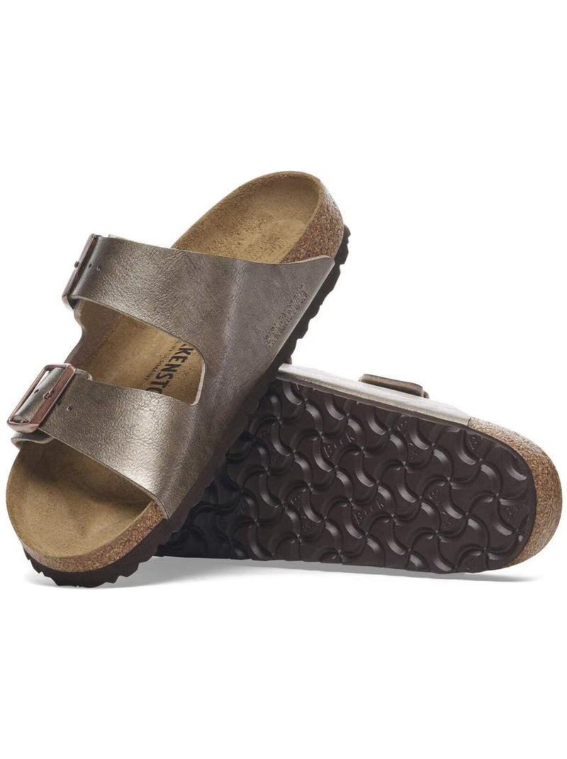Mules / Sabots en Cuir Birkenstock Beige - Kiabi