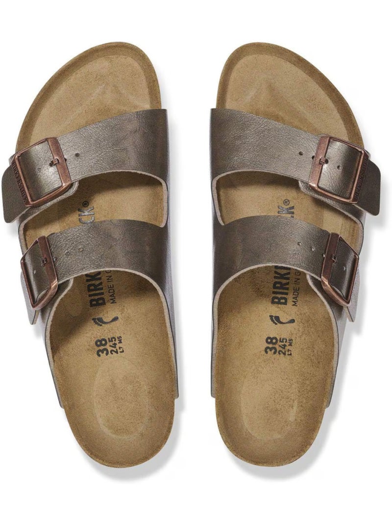 Mules / Sabots en Cuir Birkenstock Beige - Kiabi