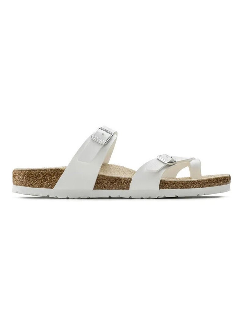 Mules / Sabots en Cuir Birkenstock Blanc - Kiabi