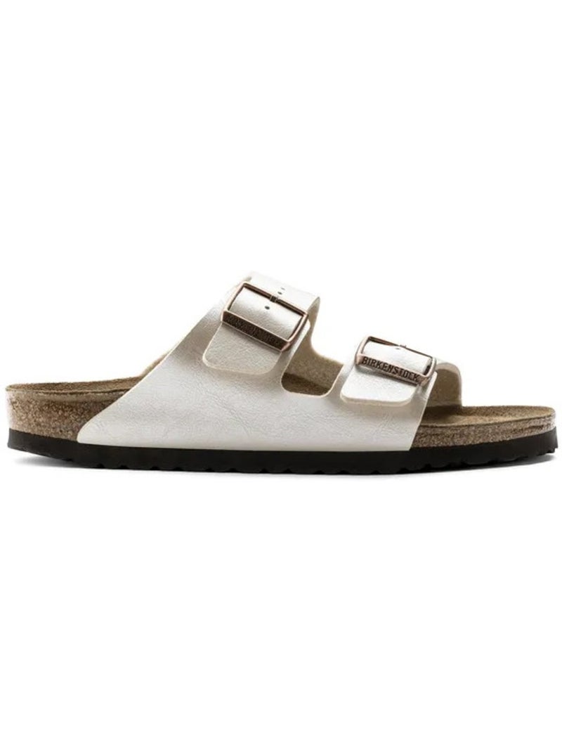 Mules / Sabots en Cuir Birkenstock Blanc - Kiabi