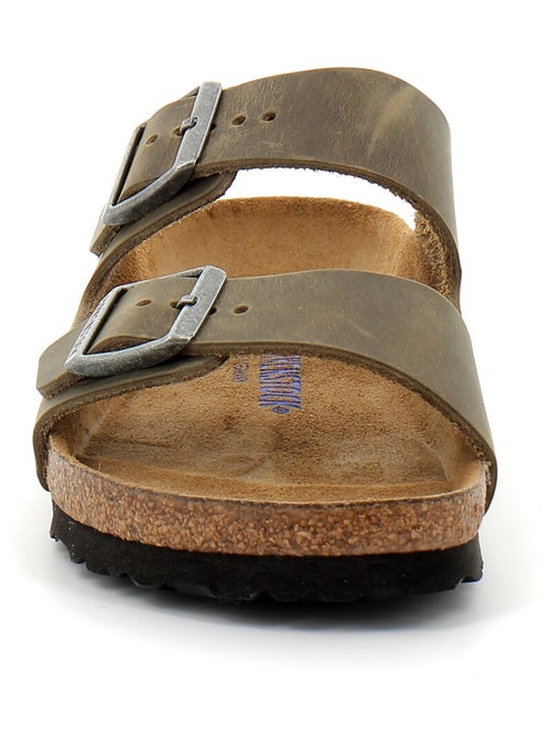Mules / Sabots en Cuir Birkenstock - Kiabi