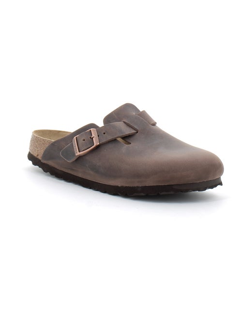 Mules / Sabots en Cuir Birkenstock - Kiabi
