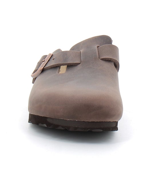 Mules / Sabots en Cuir Birkenstock - Kiabi
