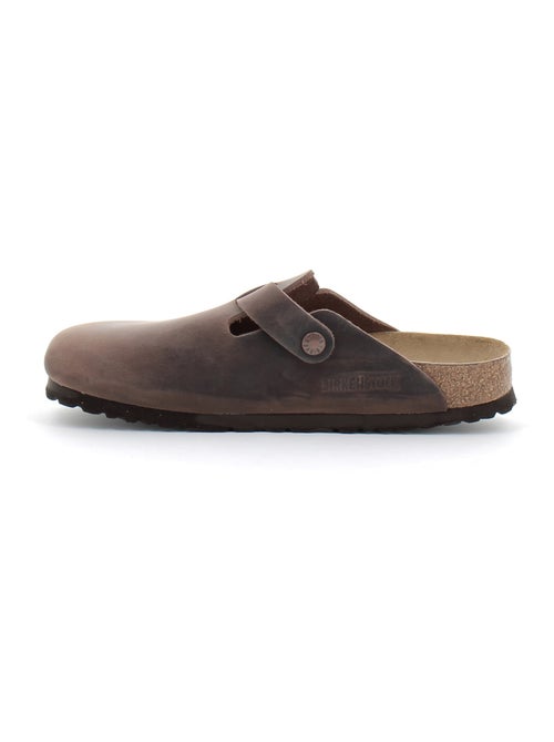 Mules / Sabots en Cuir Birkenstock - Kiabi