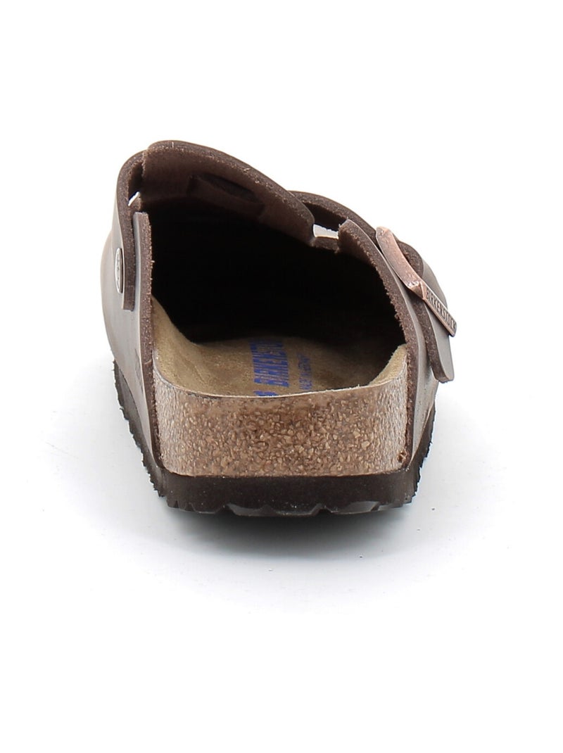 Mules / Sabots en Cuir Birkenstock Marron - Kiabi