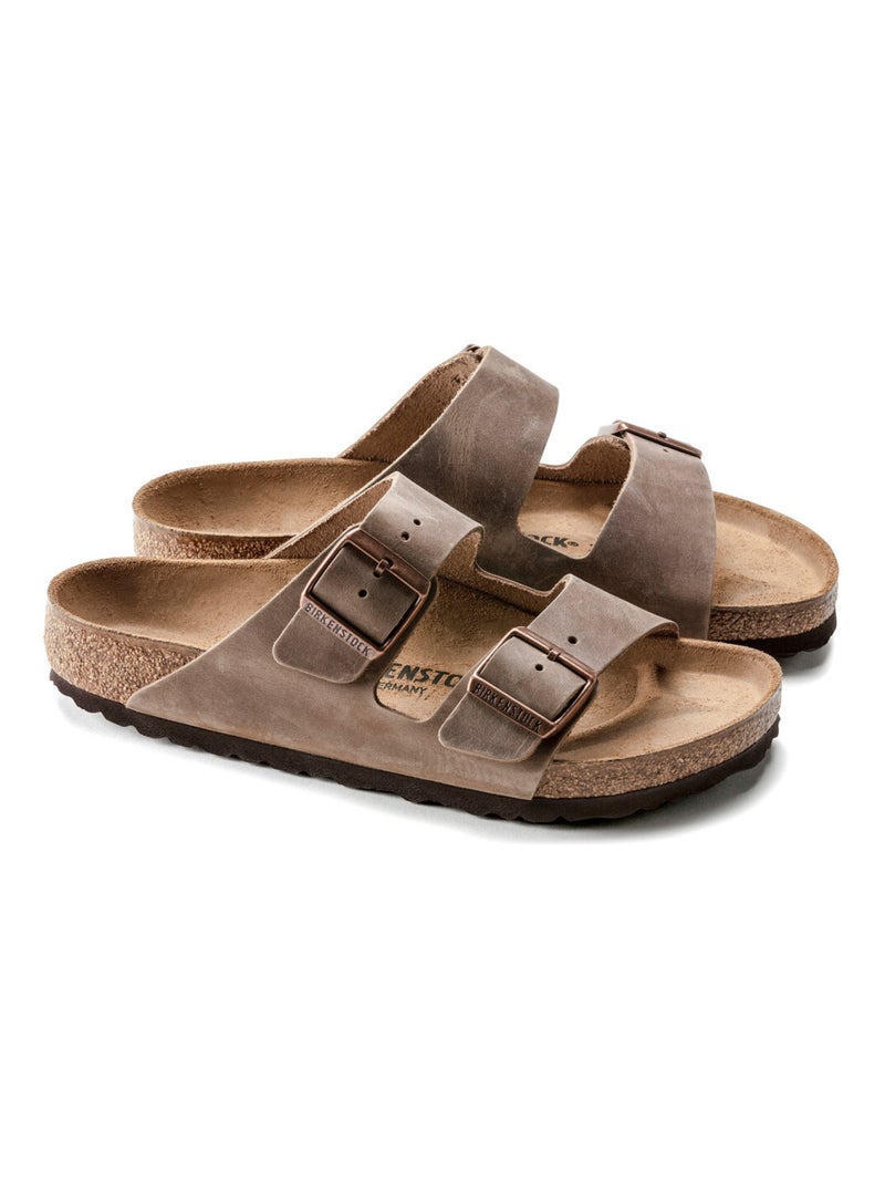 Mules / Sabots en Cuir Birkenstock Marron - Kiabi
