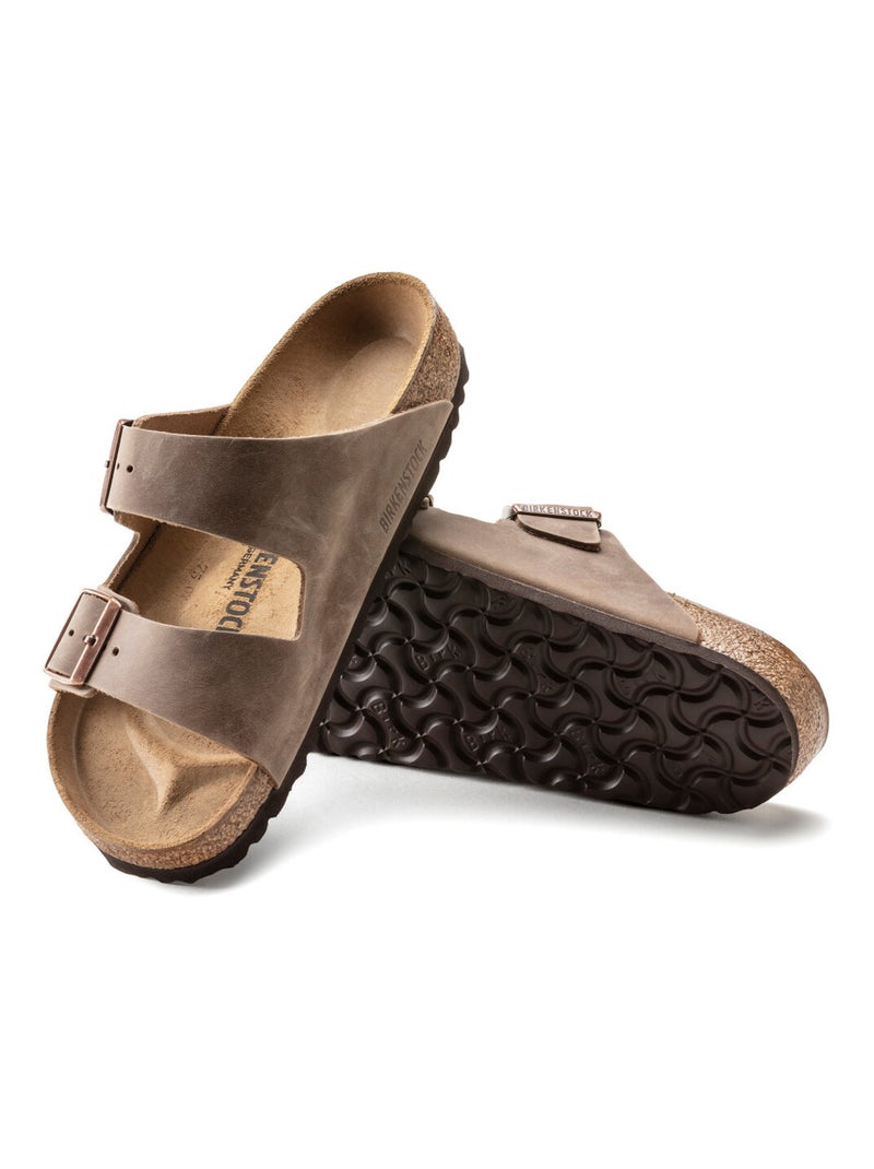 Mules / Sabots en Cuir Birkenstock Marron - Kiabi