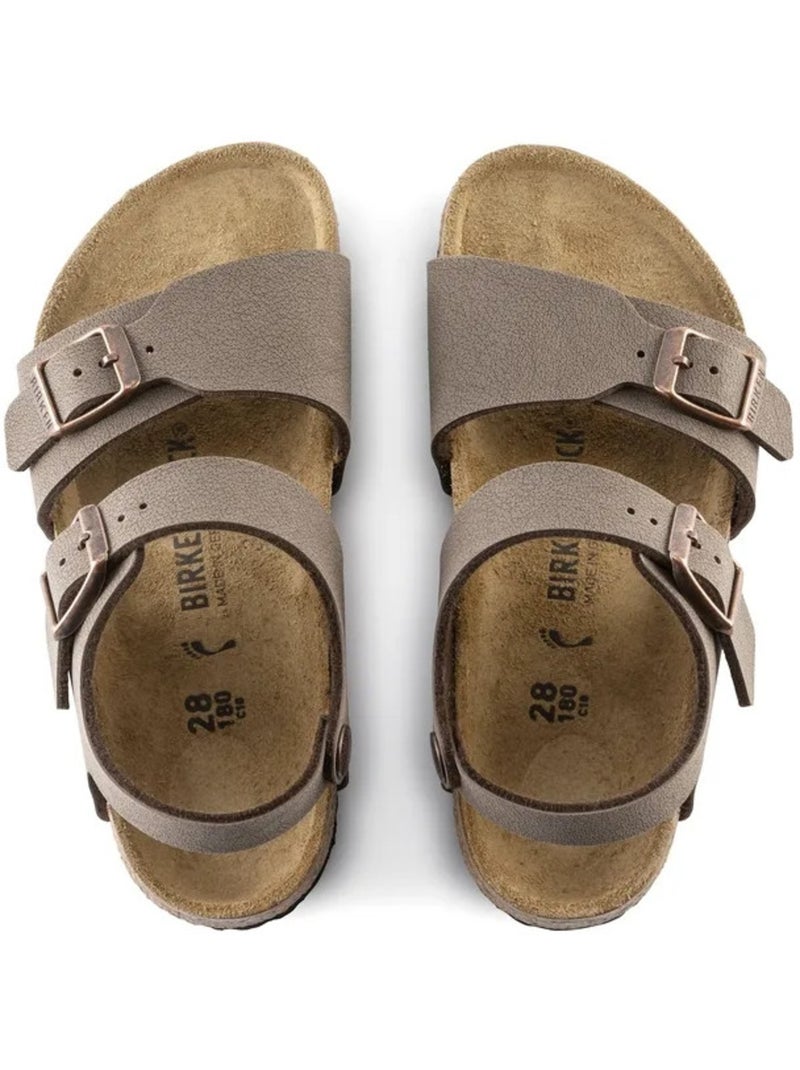 Mules / Sabots en Cuir Birkenstock Marron - Kiabi
