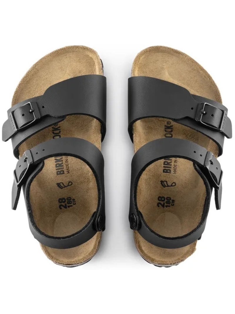 Mules / Sabots en Cuir Birkenstock Noir - Kiabi
