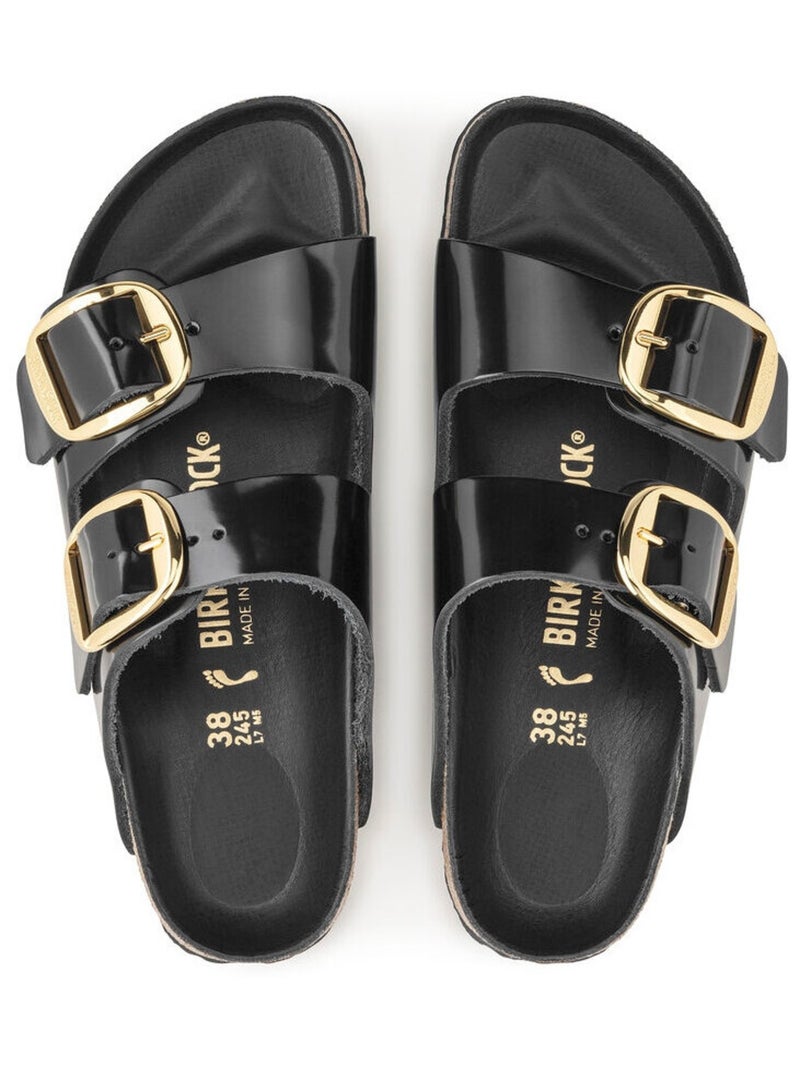 Mules / Sabots en Cuir Birkenstock Noir - Kiabi