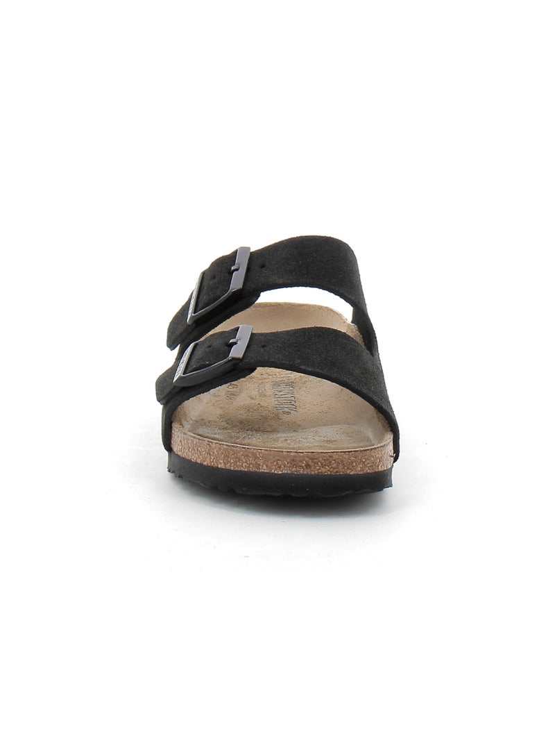 Mules / Sabots en Cuir Birkenstock Noir - Kiabi