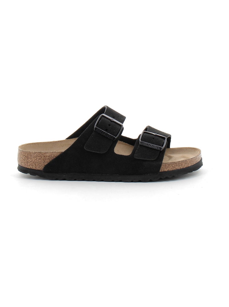 Mules / Sabots en Cuir Birkenstock Noir - Kiabi
