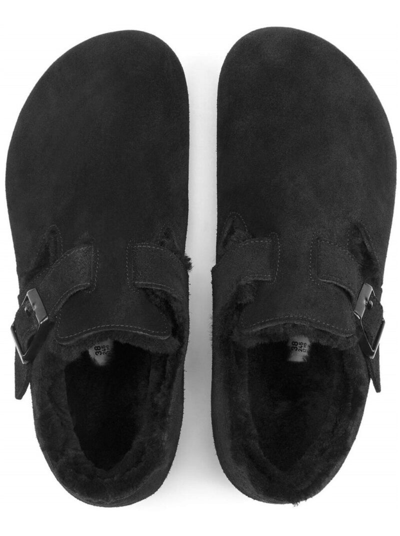 Mules / Sabots en Cuir Birkenstock Noir - Kiabi