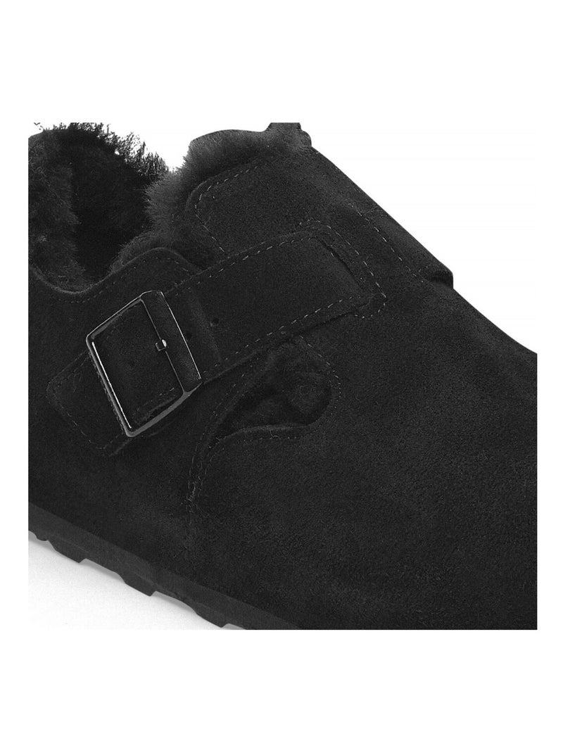 Mules / Sabots en Cuir Birkenstock Noir - Kiabi
