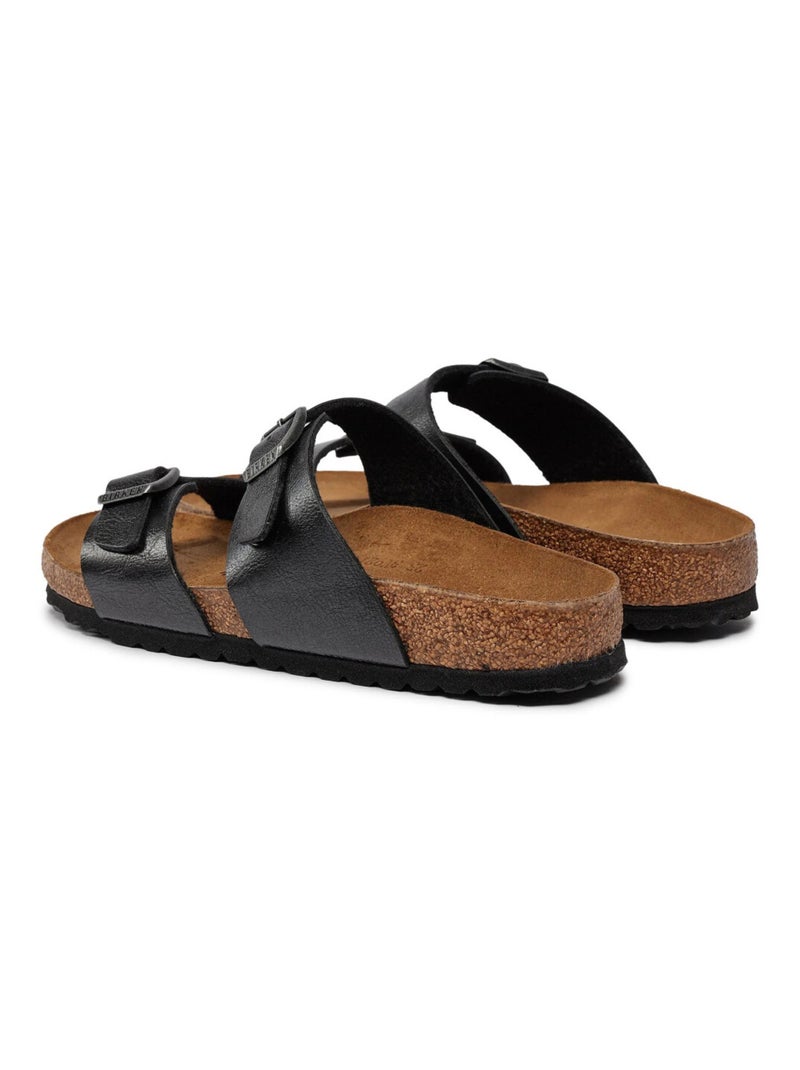 Mules / Sabots en Cuir et Liege Birkenstock Noir - Kiabi