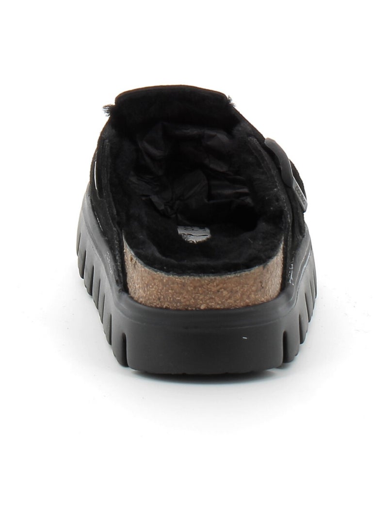 Mules / Sabots en Cuir et Liege Birkenstock Noir - Kiabi