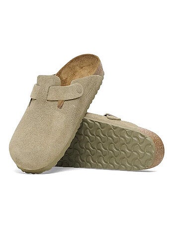 Mules / sabots en cuir et suede birkenstock