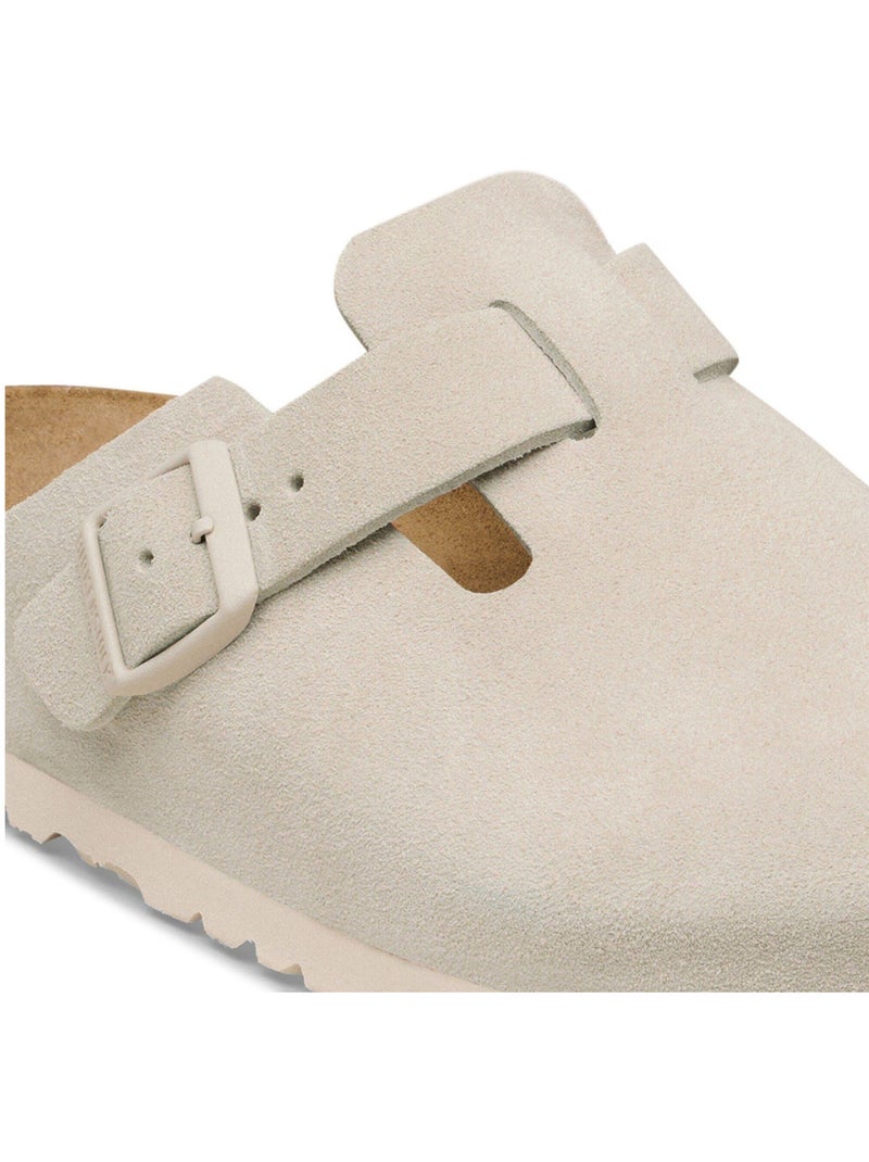 Mules / Sabots en Cuir et Suede Birkenstock Blanc - Kiabi