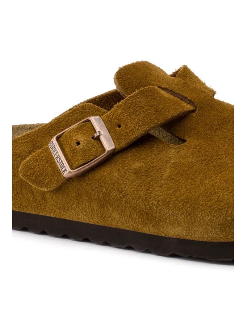 Mules / Sabots en Cuir et Suede Birkenstock Marron - Kiabi