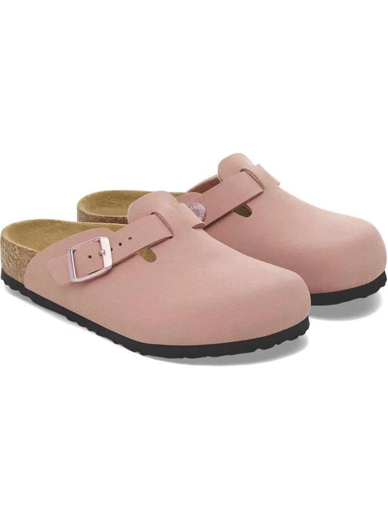 Mules / Sabots en Cuir Nubuck Birkenstock Rose - Kiabi