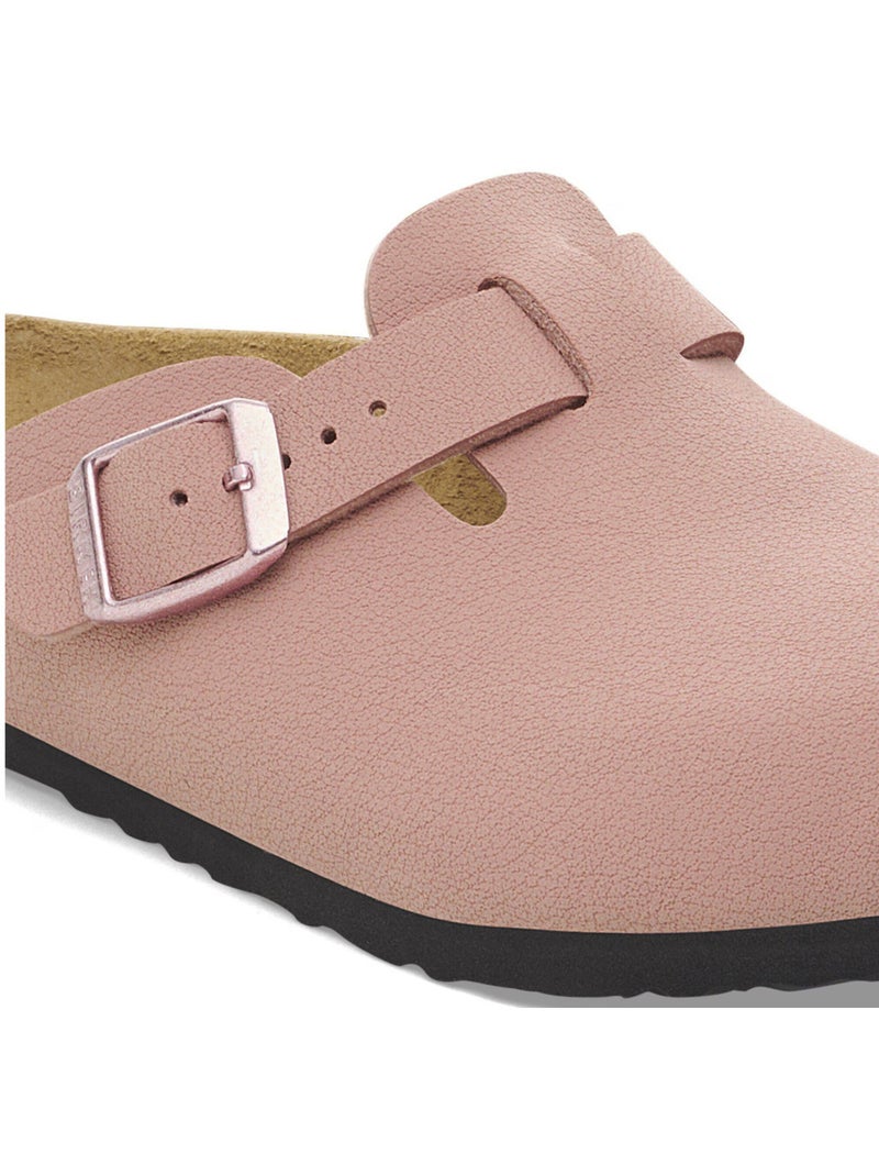 Mules / Sabots en Cuir Nubuck Birkenstock Rose - Kiabi