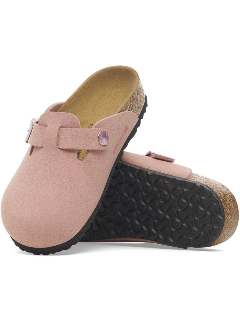Mules / Sabots en Cuir Nubuck Birkenstock Rose - Kiabi