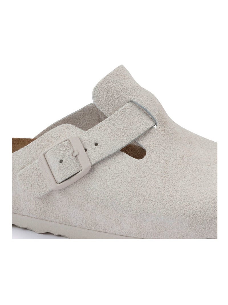 Mules / Sabots en Cuir/suede Birkenstock Blanc - Kiabi
