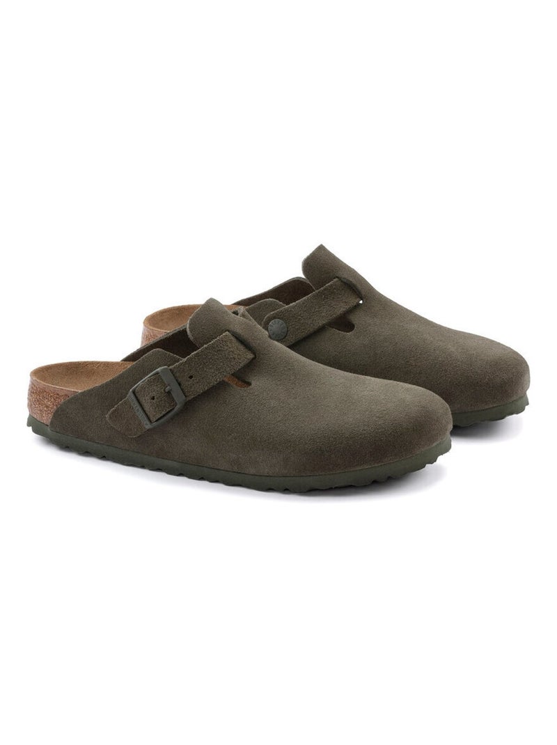 Mules / Sabots en Cuir/suede Birkenstock Kaki - Kiabi