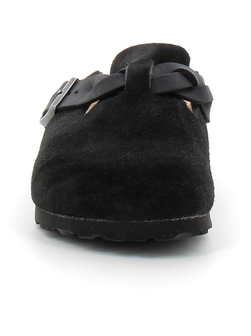 Mules / Sabots en Cuir/suede Birkenstock Noir - Kiabi