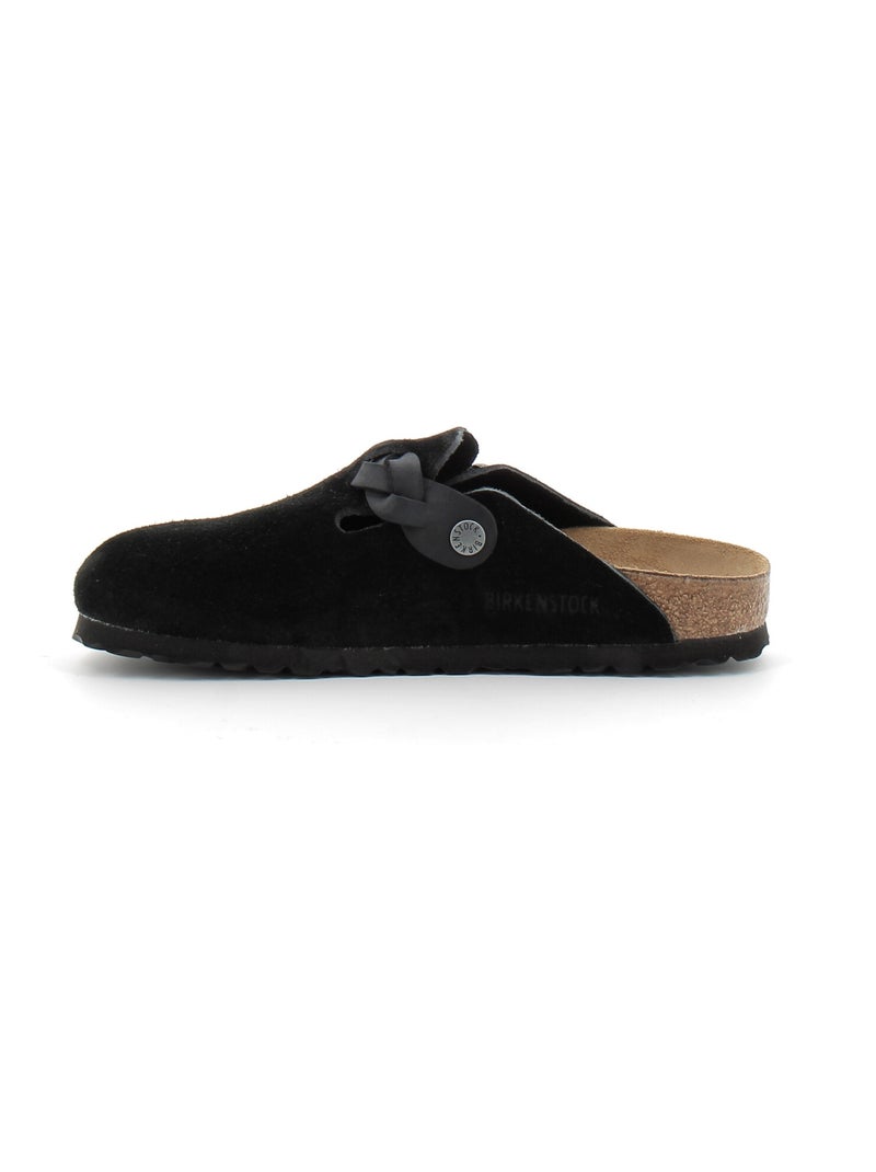 Mules / Sabots en Cuir/suede Birkenstock Noir - Kiabi