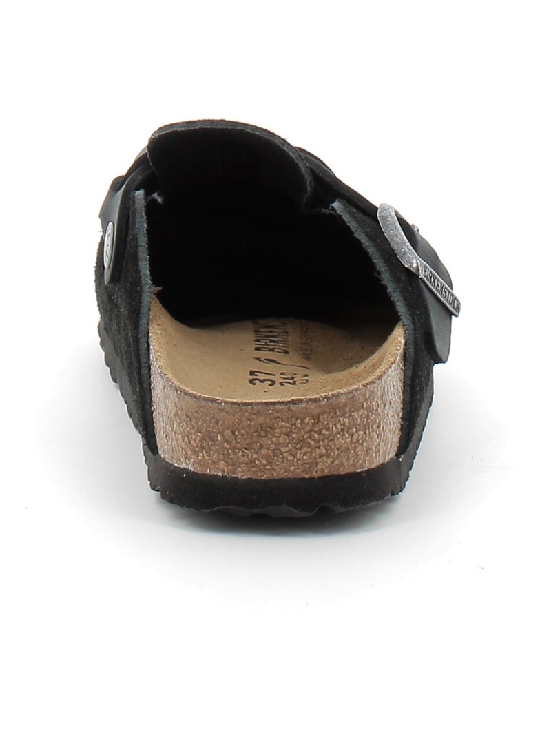 Mules / Sabots en Cuir/suede Birkenstock Noir - Kiabi