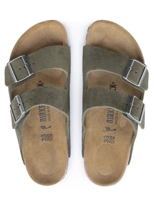 Mules / Sabots en Daim et Liege Birkenstock - Kiabi