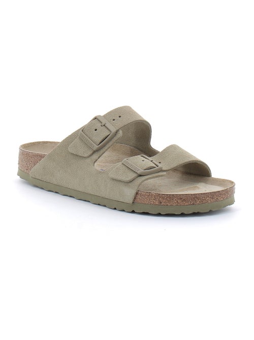 Mules / Sabots en Daim et Liege Birkenstock - Kiabi