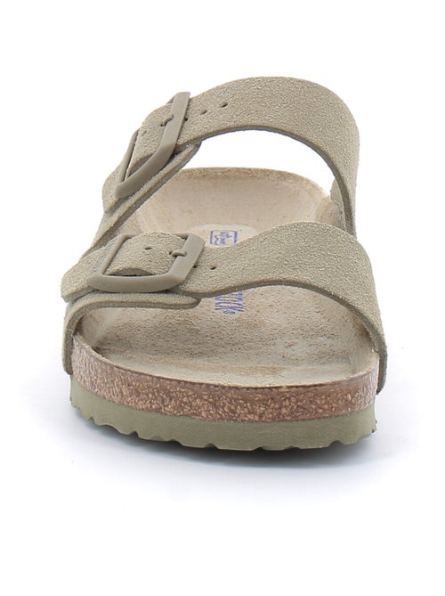 Mules / Sabots en Daim et Liege Birkenstock - Kiabi