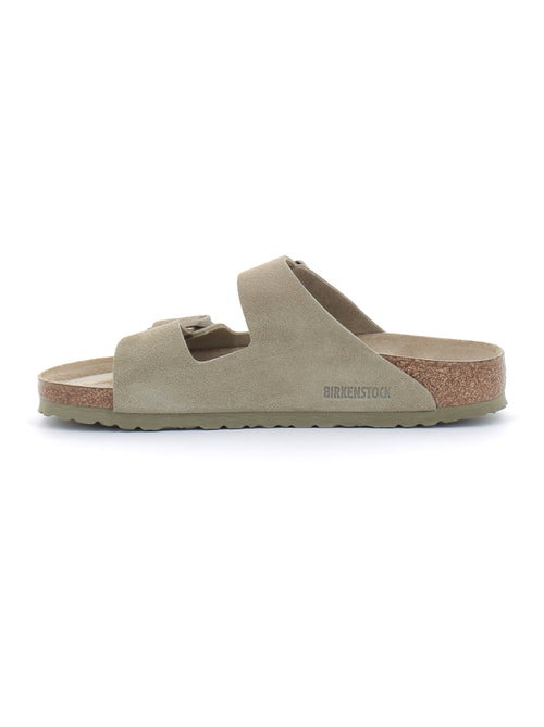 Mules / Sabots en Daim et Liege Birkenstock - Kiabi