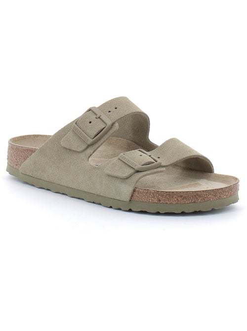 Mules / Sabots en Daim et Liege Birkenstock - Kiabi