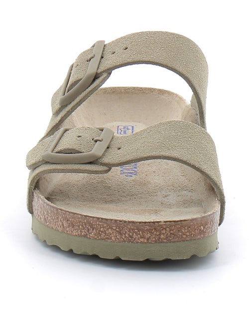 Mules / Sabots en Daim et Liege Birkenstock - Kiabi